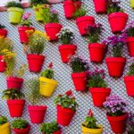 Giardino verticale con piante verdi in uno spazio ristretto, simbolo di sostenibilità e innovazione nel 2026.