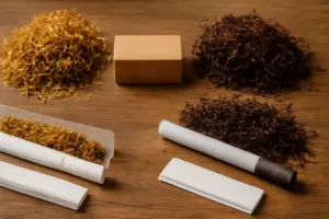 Tabacco per rollare: differenze tra biondo e scuro che cambiano l’esperienza di fumata